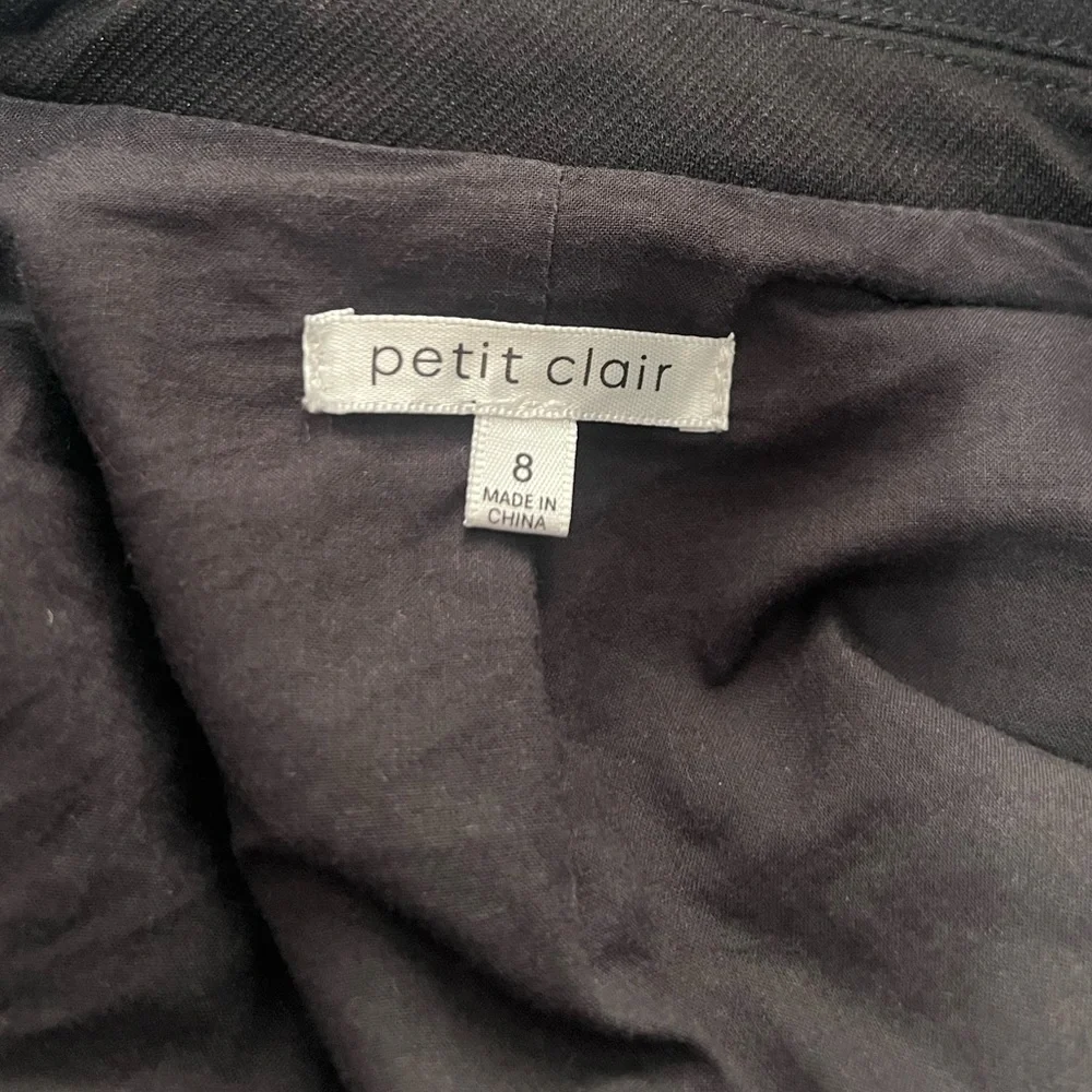 Petit Clair Boys Blazer Soft Shell Sz 8 Black Crest Formal Wedding Holiday Suit